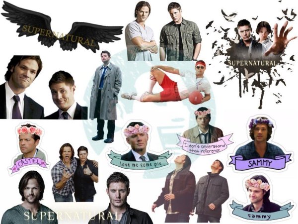 Стикеры на телефон сверхъестественное