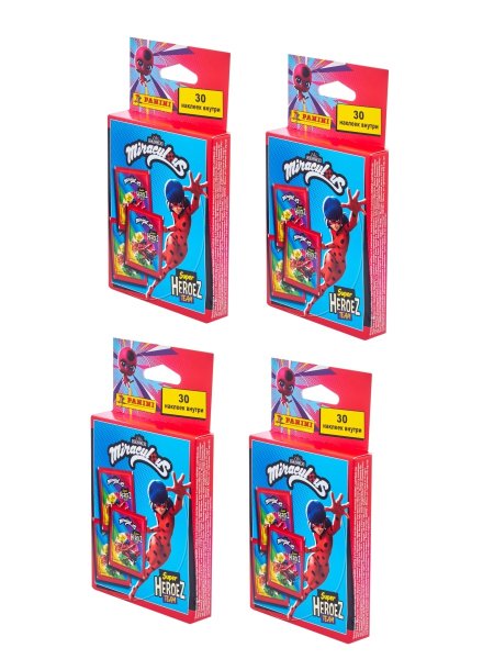 Наклейки леди баг и супер кот Панини