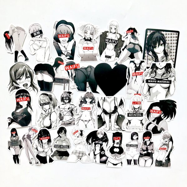 Waifu наклейки