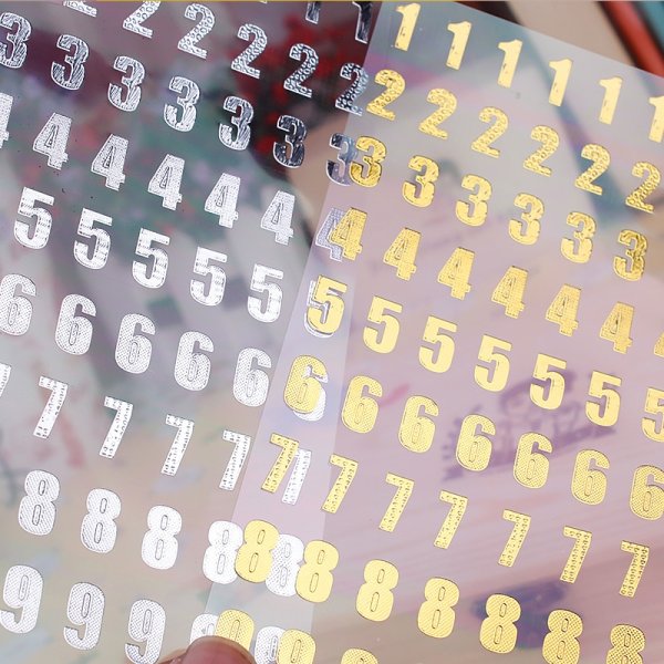 Наклейки буквы и цифры