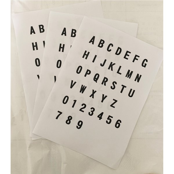 Наклейки буквы и цифры