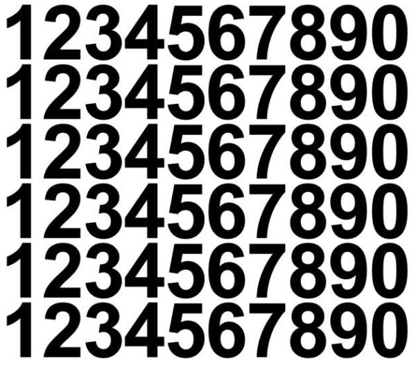 Разноцветные цифры