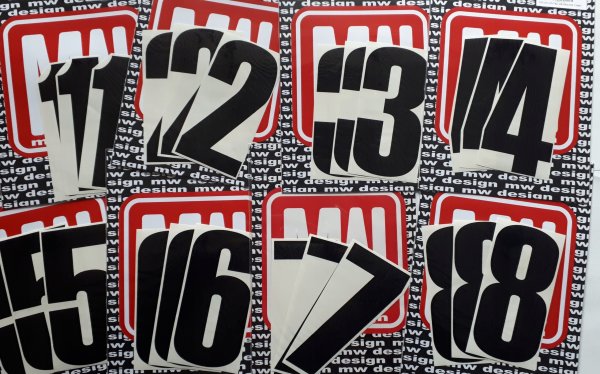 Стикеры с номерами