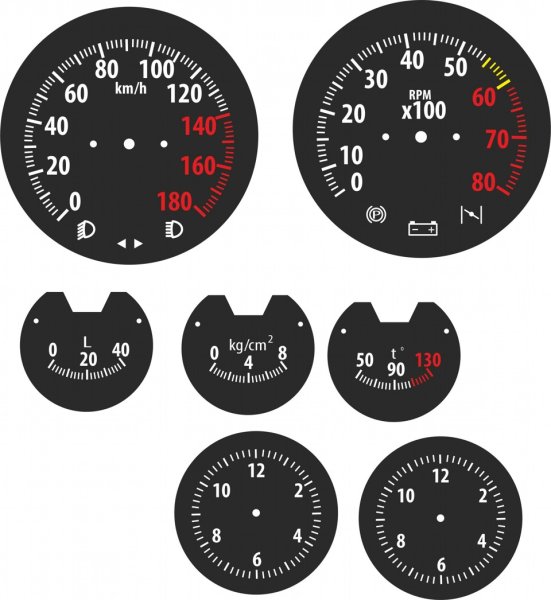 Шкалы приборов ВАЗ 2106