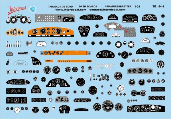 Приборная панель Декаль 1/24