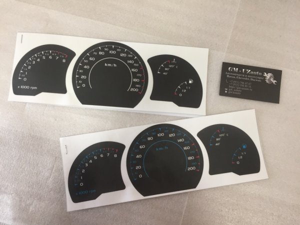 Шкалы приборов Daewoo Nexia n150