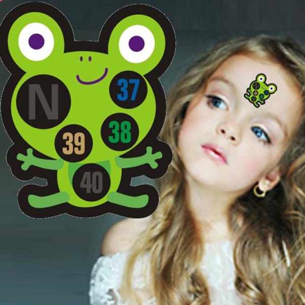 Термометр на лоб наклейка