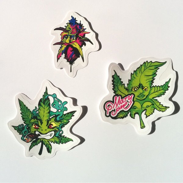 Наклейки конопля