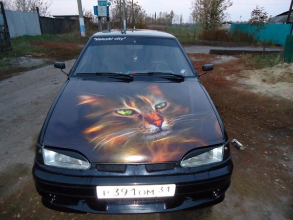 Наклейка 14 на ВАЗ 2114