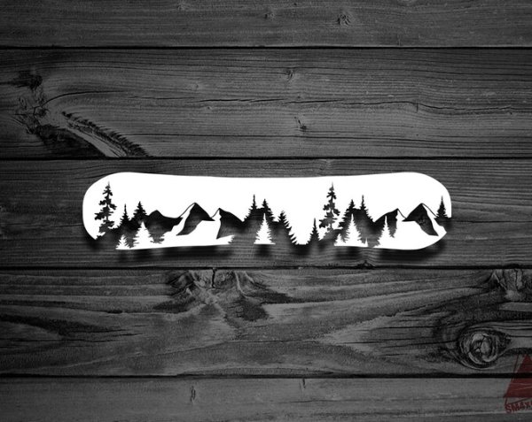 Наклейки на сноуборд винил