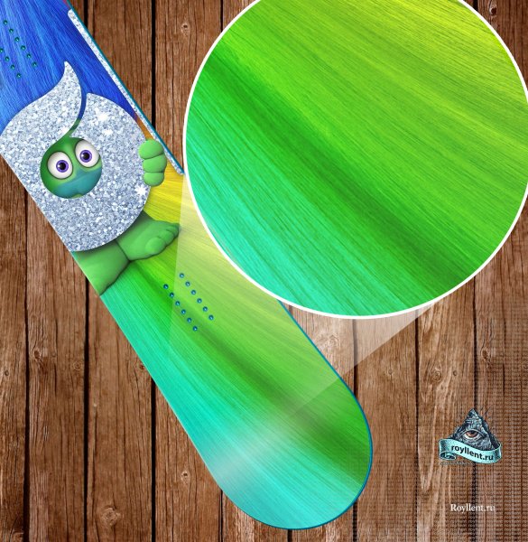 Яркие наклейки на сноуборд