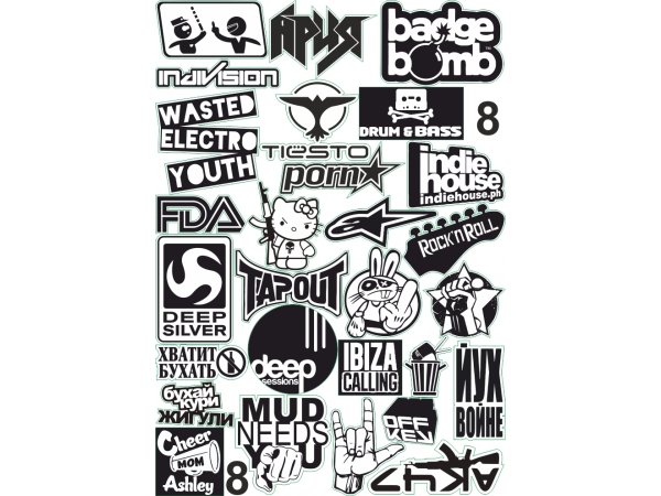 Интересные наклейки