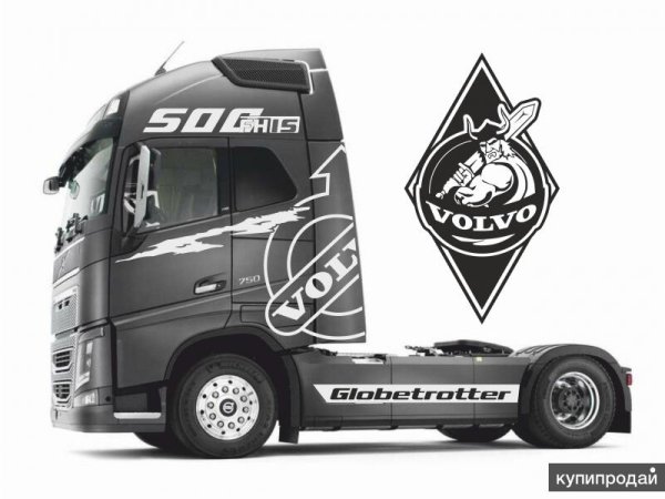 Грузовики с наклейками