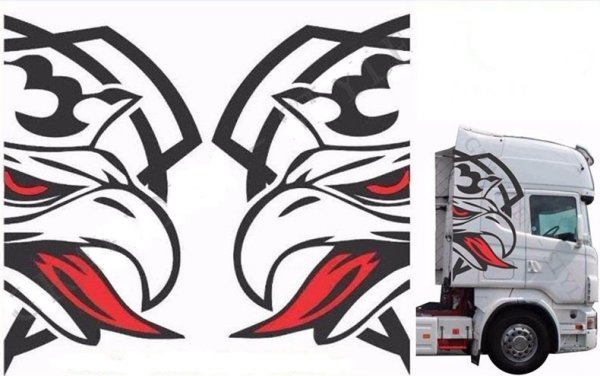 Наклейки на тягач