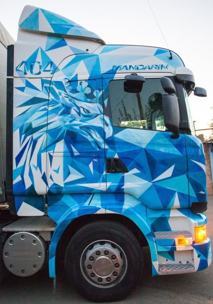 Аэрография на грузовиках