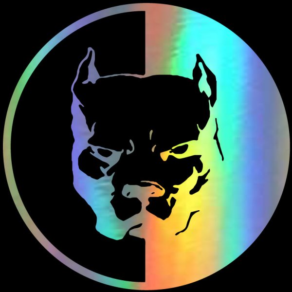 Наклейка питбуль