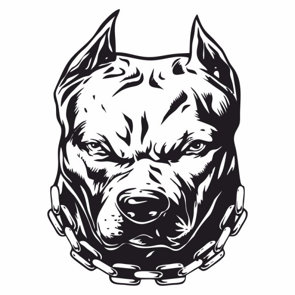 Питбуль наклейка на авто