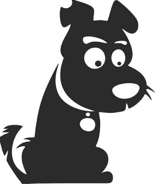 Силуэт собаки