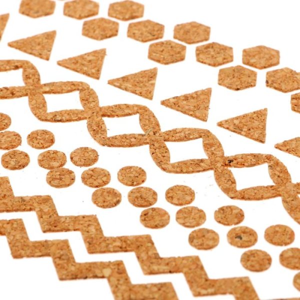 Пробковая наклейка круглая