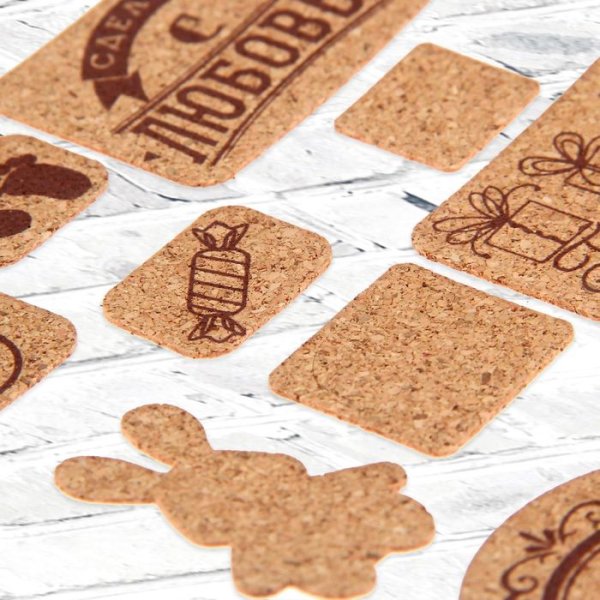 Пробковые наклейки