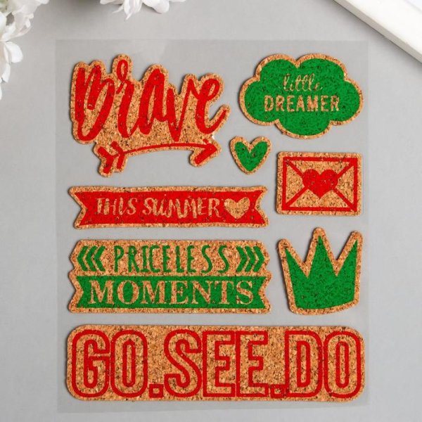 Наклейки из пробки