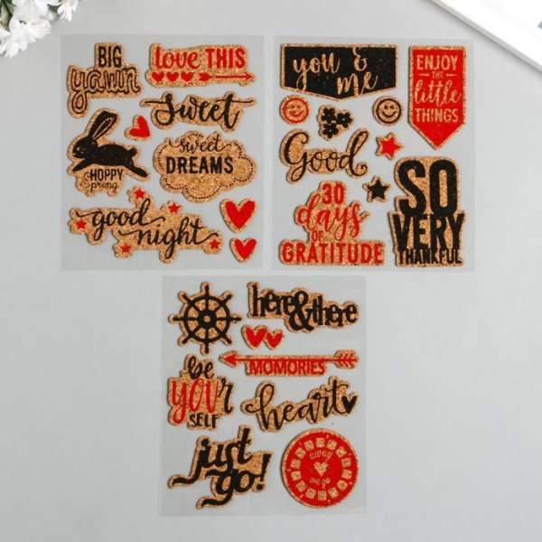 Декоративные наклейки из пробки