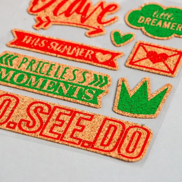 Пробковые наклейки