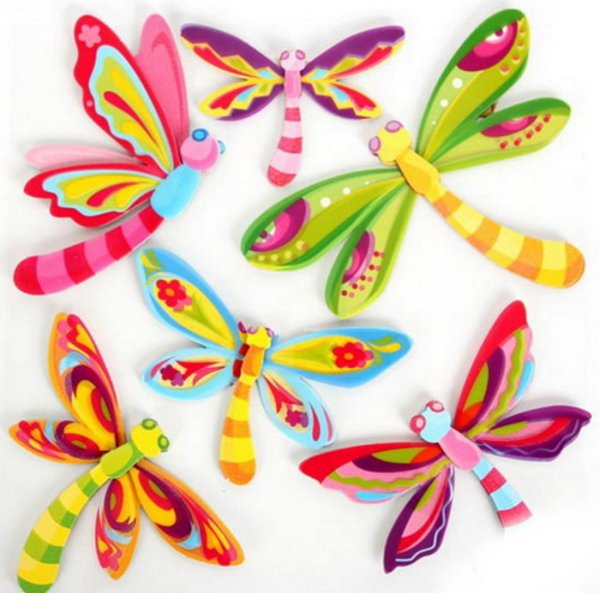 Цветочки,бабочки,стрекозки для украшения