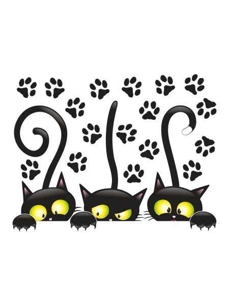 Интерьерные наклейки коты