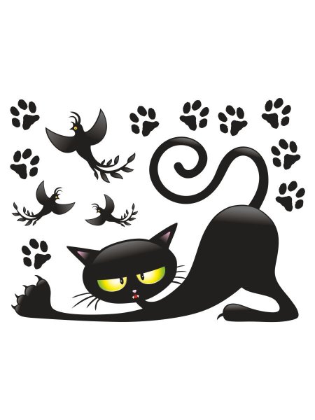 Интерьерные наклейки коты