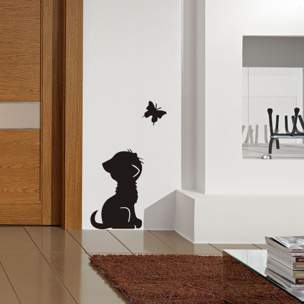 Наклейка на стену кот