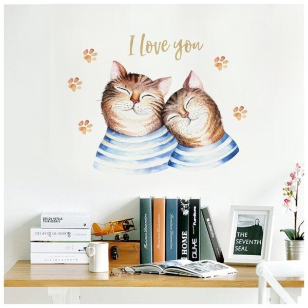 Интерьерные наклейки коты