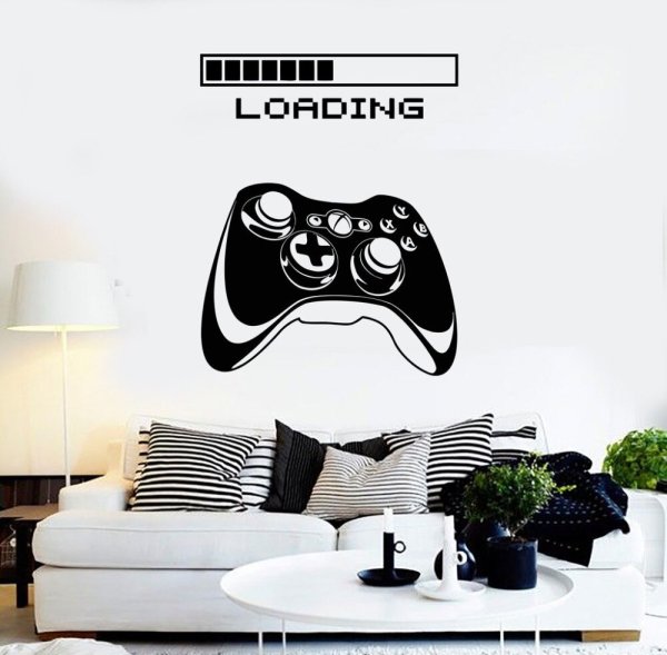 Наклейка геймер на стену