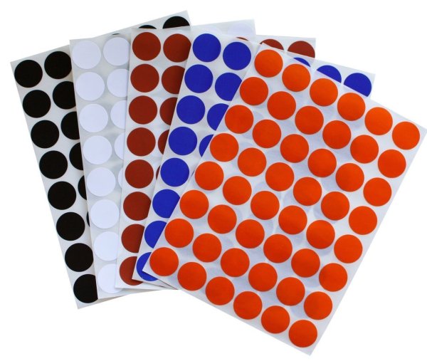 Круглые самоклеящиеся наклейки