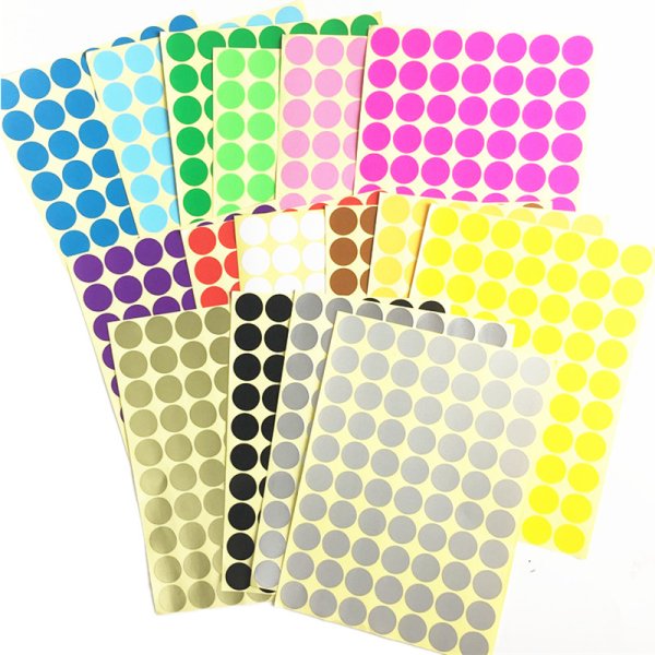 Круглые самоклеящиеся наклейки