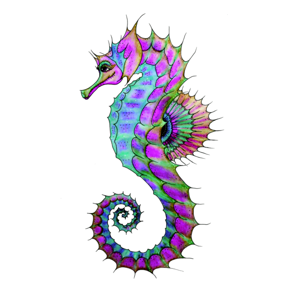 Морские коньки мультяшные