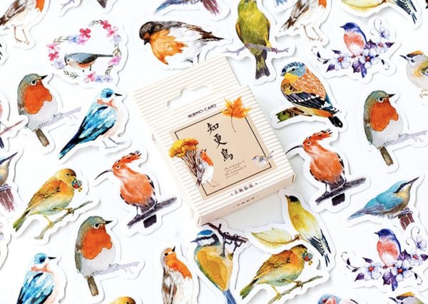 Наклейка птички