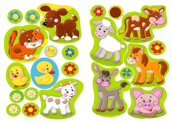 Наклейки детские животные