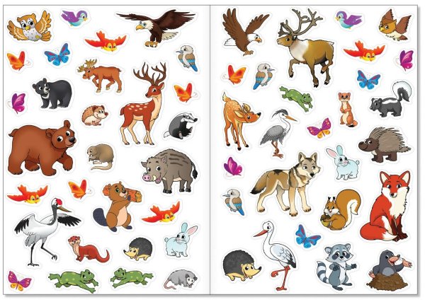 Животные (с наклейками)_