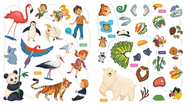 Наклейки в детский сад животные