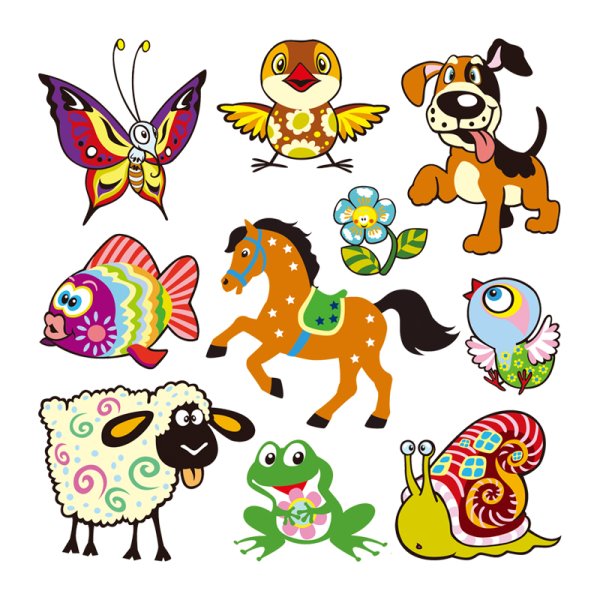 Наклейки мультяшные