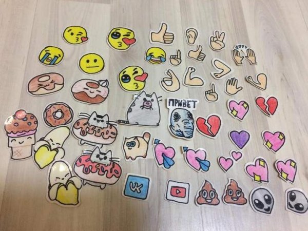 Маленькие рисунки для наклеек