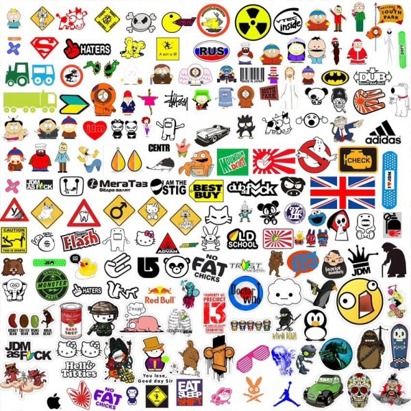 Рисунки для самодельных наклеек