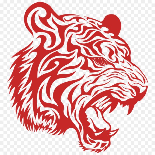 Тигр сзади логотип