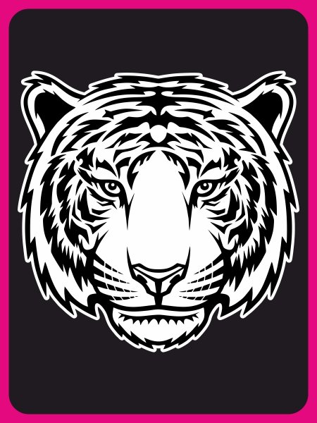 Наклейка тигра на автомобиль