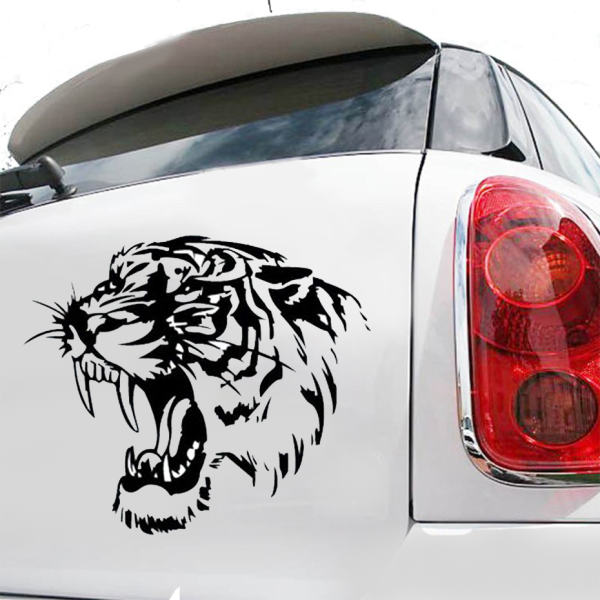 Наклейки на авто тигр