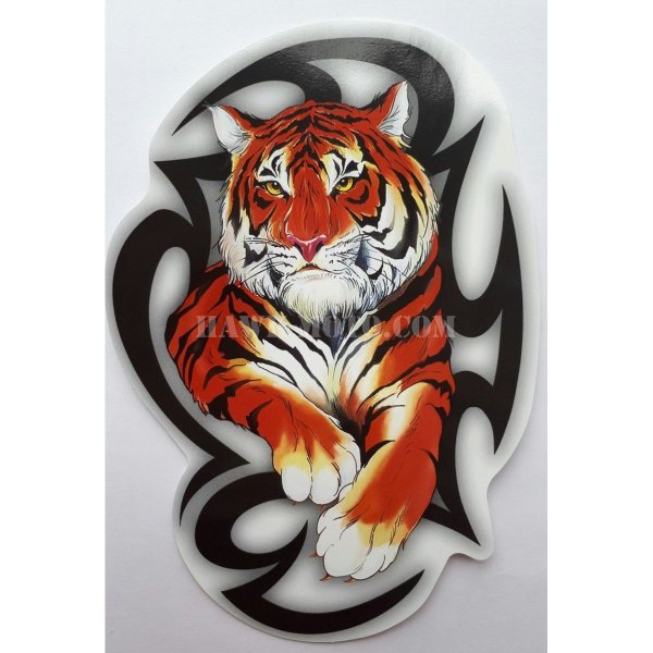 Наклейка тигра на машину