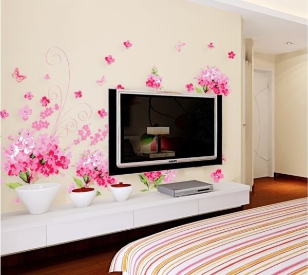 Наклейка на стену телевизор