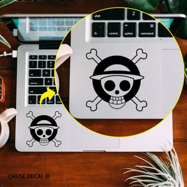 Наклейки на ноутбук череп