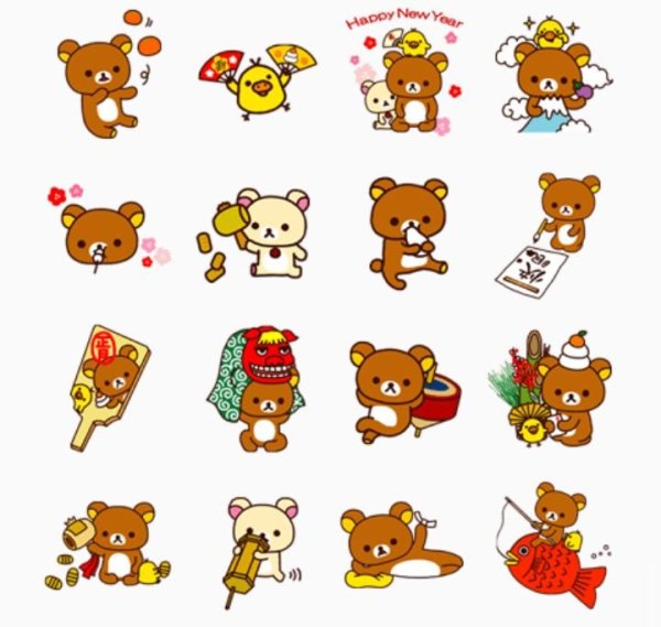 Стикеры Rilakkuma